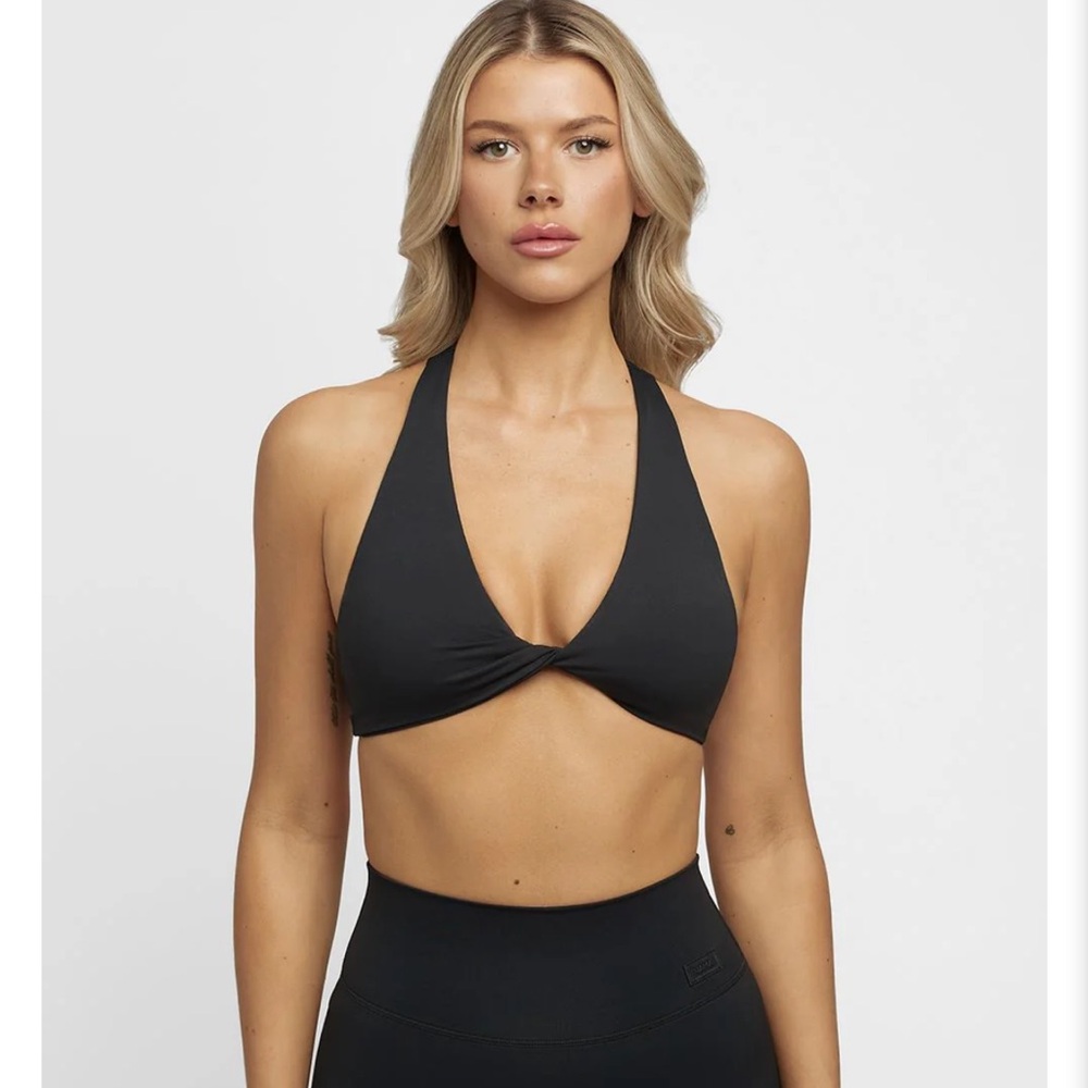 Black Halter Crop Top. New with Tag